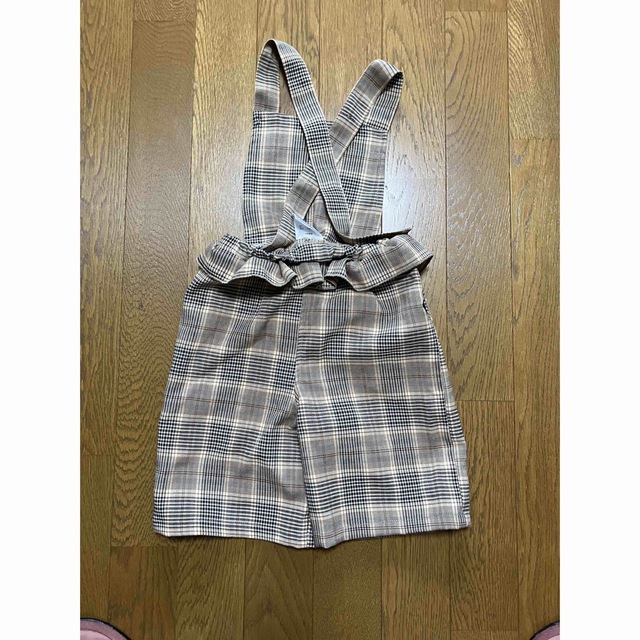 しまむら(シマムラ)のチェック柄🌸サロペット キッズ/ベビー/マタニティのキッズ服女の子用(90cm~)(パンツ/スパッツ)の商品写真