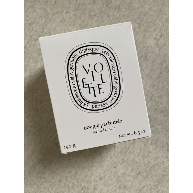 diptyque(ディプティック)のdiptyque キャンドル バイオレット 190g ハンドメイドのインテリア/家具(アロマ/キャンドル)の商品写真