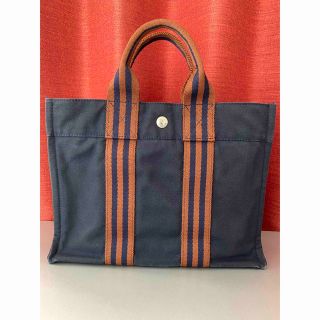 エルメス(Hermes)のHERMES エルメス フールトゥ PM ミニトートバッグ ネイビー(トートバッグ)