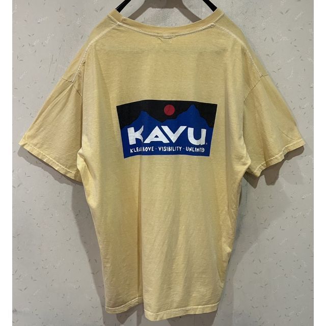 KAVU(カブー)の＊カブー KAVU×FRUIT OF THE LOOM ロゴ 半袖Tシャツ L メンズのトップス(Tシャツ/カットソー(半袖/袖なし))の商品写真