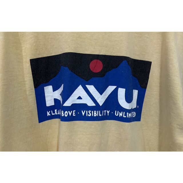 KAVU(カブー)の＊カブー KAVU×FRUIT OF THE LOOM ロゴ 半袖Tシャツ L メンズのトップス(Tシャツ/カットソー(半袖/袖なし))の商品写真