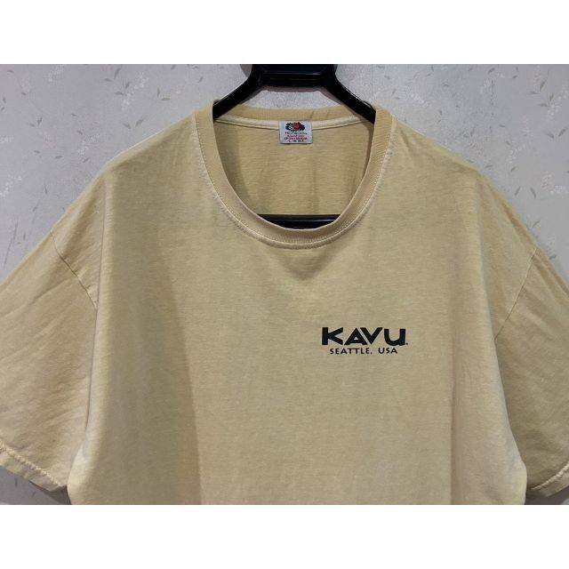 KAVU(カブー)の＊カブー KAVU×FRUIT OF THE LOOM ロゴ 半袖Tシャツ L メンズのトップス(Tシャツ/カットソー(半袖/袖なし))の商品写真