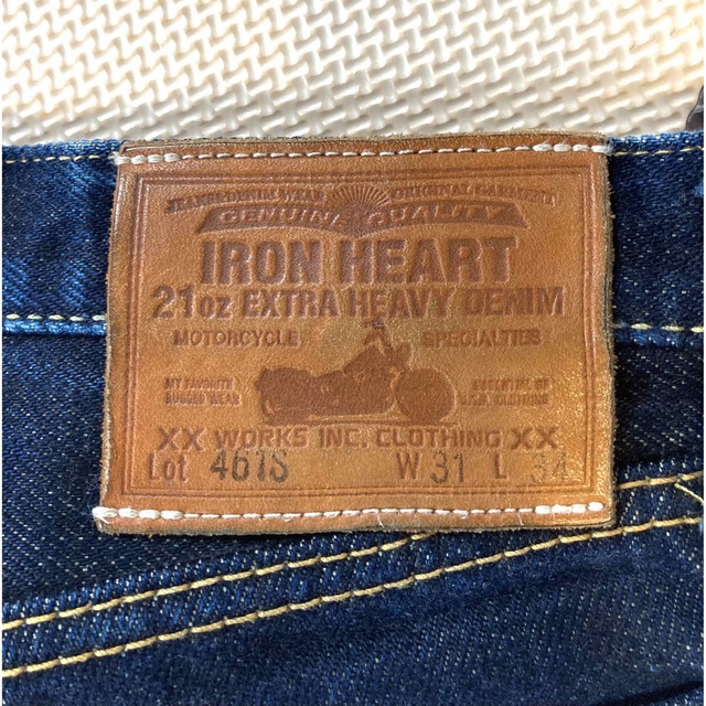 50%OFF!】 美品 IRON HEART 21ozエクストラヘビーブーツカットデニム