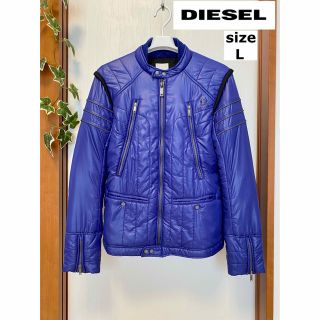 ディーゼル(DIESEL)の ◆ DIESEL (ディーゼル) ジップデサイン 中綿 ライダースジャケット(ライダースジャケット)