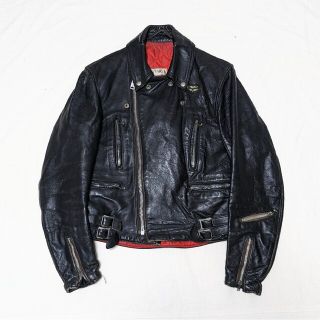 ルイスレザー(Lewis Leathers)の【USED】スーパースペシャル70Sヴィンテージルイスレザーライトニング黒38(ライダースジャケット)