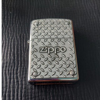 ZIPPO 縞鋼板プレート 鏡面仕上げ(タバコグッズ)