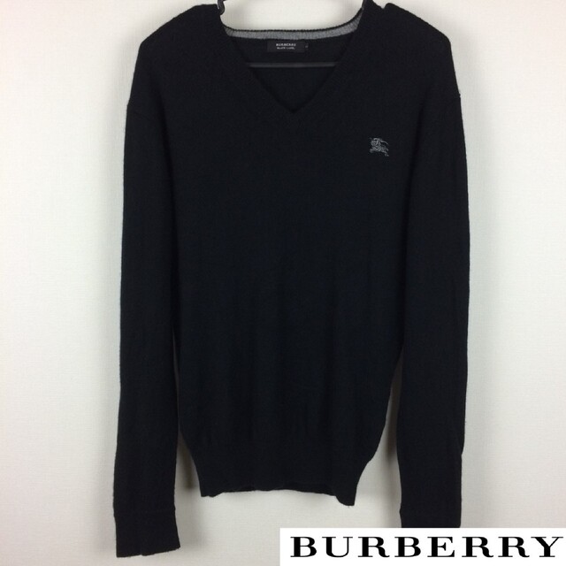 BURBERRY BLACK LABEL 長袖ニット ブラック サイズ3 BURBERRY BLACK LABEL 長袖ニット ブラック サイズ3