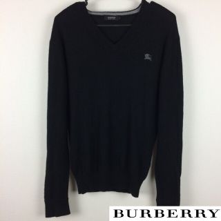 バーバリーブラックレーベル(BURBERRY BLACK LABEL)のBURBERRY BLACK LABEL 長袖ニット ブラック サイズ3(ニット/セーター)