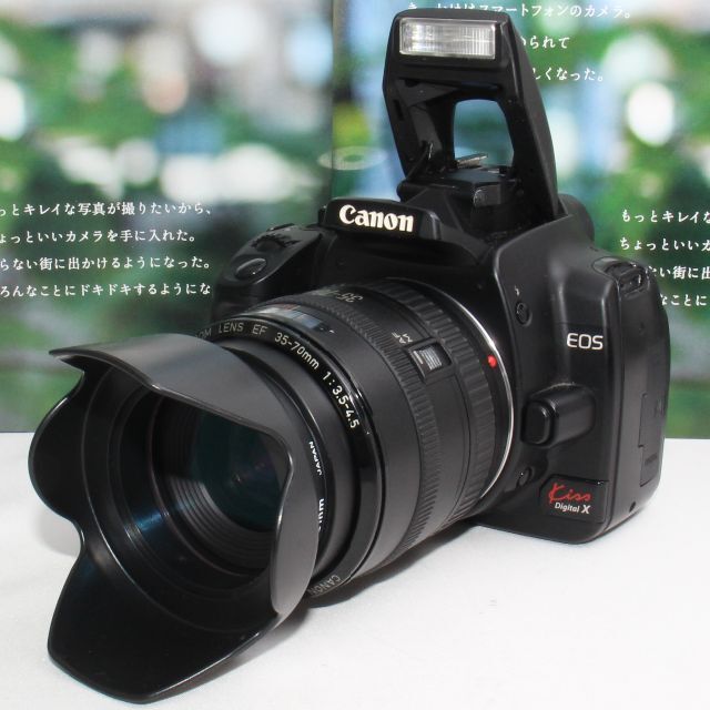 日本最級 近中距離レンズ お手頃価格 Canon kissx X 一眼レフ カメラ