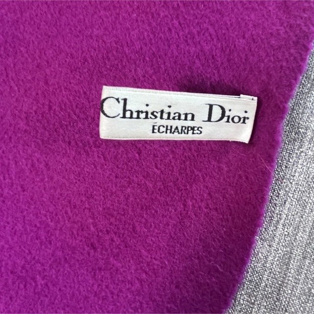 Dior(ディオール)のディオール Dior 大判 パープル ピンク ショール レディースのファッション小物(マフラー/ショール)の商品写真