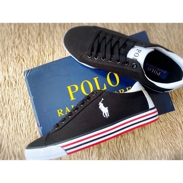 POLO RALPH LAUREN(ポロラルフローレン)の【美品】ポロラルフローレン HARVEY スニーカー レディースの靴/シューズ(スニーカー)の商品写真