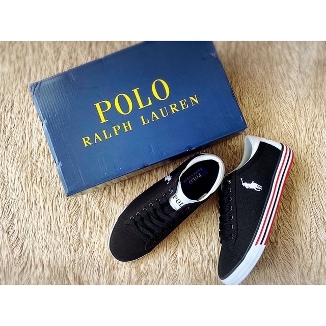 POLO RALPH LAUREN(ポロラルフローレン)の【美品】ポロラルフローレン HARVEY スニーカー レディースの靴/シューズ(スニーカー)の商品写真