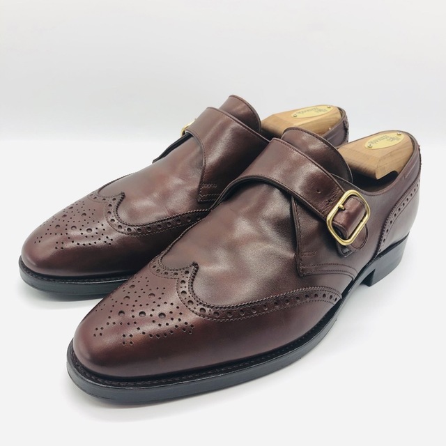 John Lobb BARSKY モンクストラップ レザーシューズ 25cm