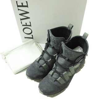 ロエベ(LOEWE)のLOEWE ロエベ Suede Trimmed Hiking Boots スエードハイキングブーツ 58 20 05 45(30.5cm) グレー シューズ【中古】【LOEWE】(ブーツ)