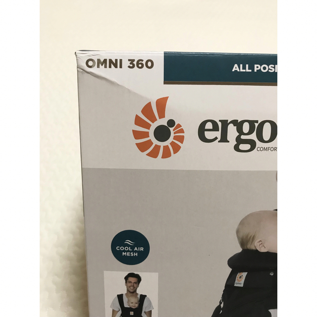 Ergobaby(エルゴベビー)のエルゴ オムニ360 クールエア ブラック キッズ/ベビー/マタニティの外出/移動用品(抱っこひも/おんぶひも)の商品写真