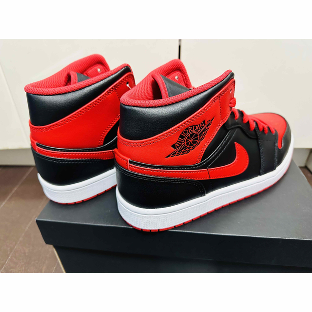 Nike Air Jordan 1 Mid Bred Toe 新品 27