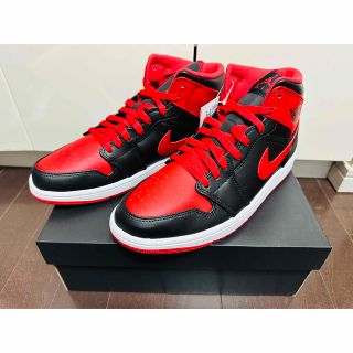 ジョーダン(Jordan Brand（NIKE）)のNike Air Jordan 1 Mid Bred Toe 新品 27(スニーカー)