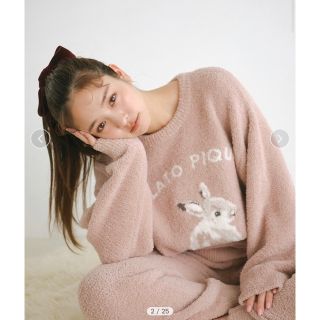 gelato pique - USAGI ONLINE限定ラビットジャガードプルオーバー