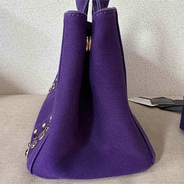 PRADAのビジュー付きパープルカナパ | www.jarussi.com.br
