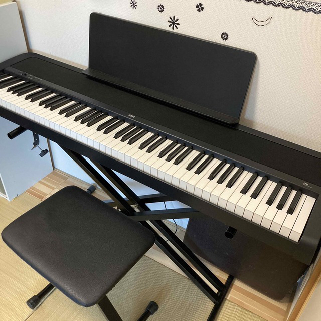 KORG - 2020製 KORG B2 電子ピアノ キーボード 台椅子付京都南部