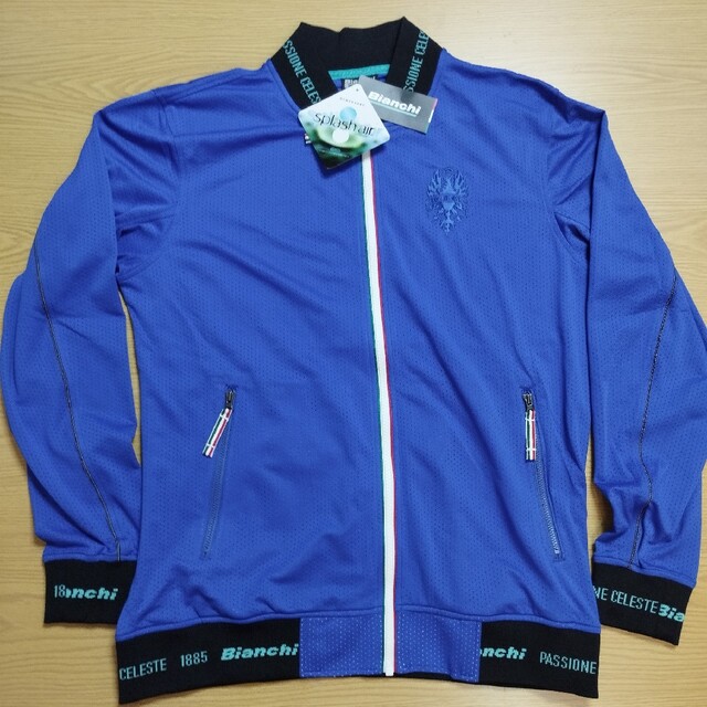 Bianchi サイクル メッシュ ジャケット (L 青) 定価14800円ウエア