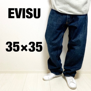 エビス(EVISU)のEVISU エヴィス デニムパンツ ワイドパンツ W35 日本製 ジーンズ(デニム/ジーンズ)