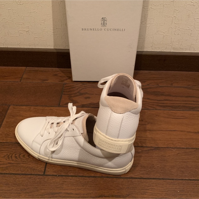 BRUNELLO CUCINELLI(ブルネロクチネリ)の新品未使用ブルネロクチネリレザースニーカー メンズの靴/シューズ(スニーカー)の商品写真