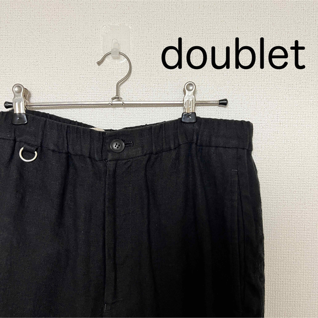 幅広type 最終値【doublet】CHAOS EMBROIDERY LINEN PANTS