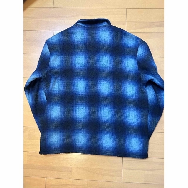 supreme Plaid Zip Up L/S Polo ジップアップ L