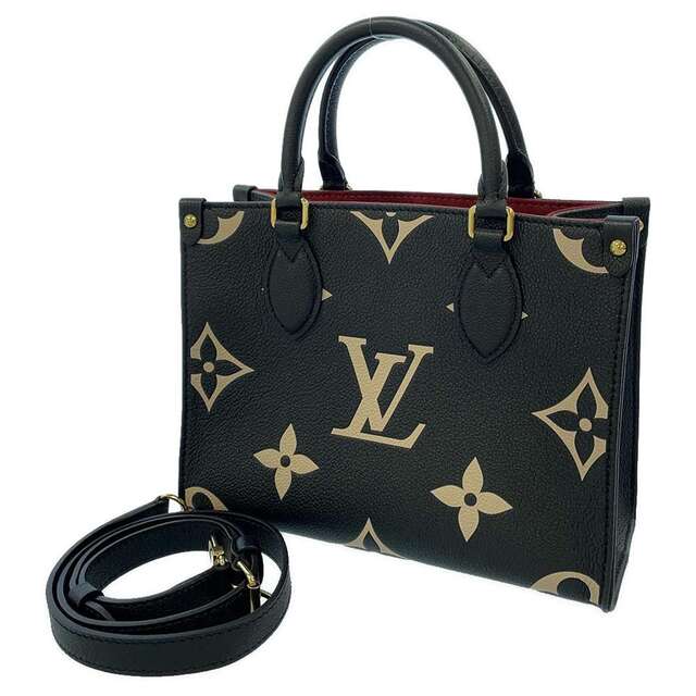 LOUIS VUITTON - ルイヴィトン トートバッグ バイカラーモノグラム・アンプラント  オンザゴーPM M45659 ブラック 黒