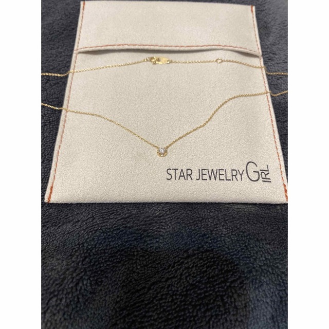 STAR JEWELRY GIRL  K18 0.09ctダイヤモンドネックレス