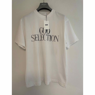 ゴッドセレクショントリプルエックス(GOD SELECTION XXX)のGOD SELECTION XXX 新品 ロゴ　Tシャツ　白　S(Tシャツ/カットソー(半袖/袖なし))