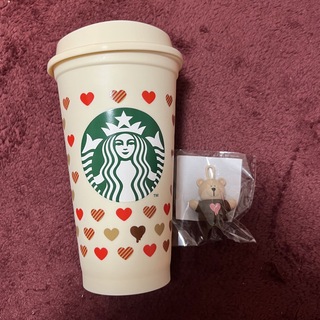 スターバックス(Starbucks)のスターバックス　バレンタイン2023  リユーザブルカップ&ベアリスタ(グラス/カップ)