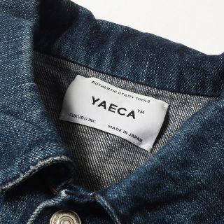 YAECA ヤエカ ジャケット USED ウォッシュ 加工 コットン デニム トラッカージャケット 18-12U インディゴ ブルー L アウター ブルゾン 日本製【メンズ】