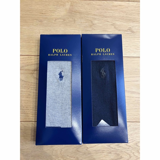 POLO RALPH LAUREN(ポロラルフローレン)の新品　ポロラルフローレン　メンズ靴下2足セット メンズのレッグウェア(ソックス)の商品写真