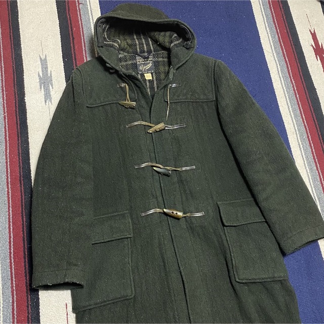 Gloverall(グローバーオール)の90s 古着  グローバーオール イギリス製 ダッフルコート モスグリーン メンズのジャケット/アウター(ダッフルコート)の商品写真