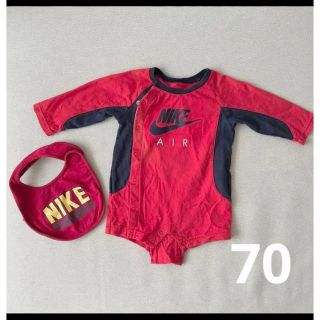 NIKE ナイキ　ベビー　ロンパース　長袖　60 70  男の子(ロンパース)