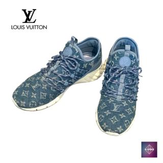 ルイヴィトン(LOUIS VUITTON)のルイヴィトン モノグラム デニム スニーカー ファストレーンライン シューズ(スニーカー)