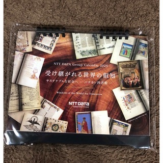 NTTDATA バチカン図書館2023卓上カレンダー(ノベルティグッズ)