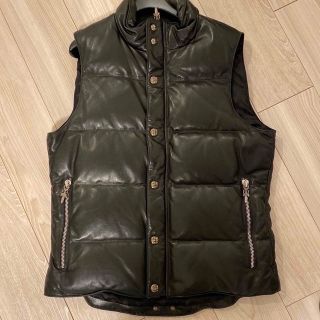 クロムハーツ(Chrome Hearts)のレア Chrome Hearts レザーダウンベスト キムタク(ダウンベスト)