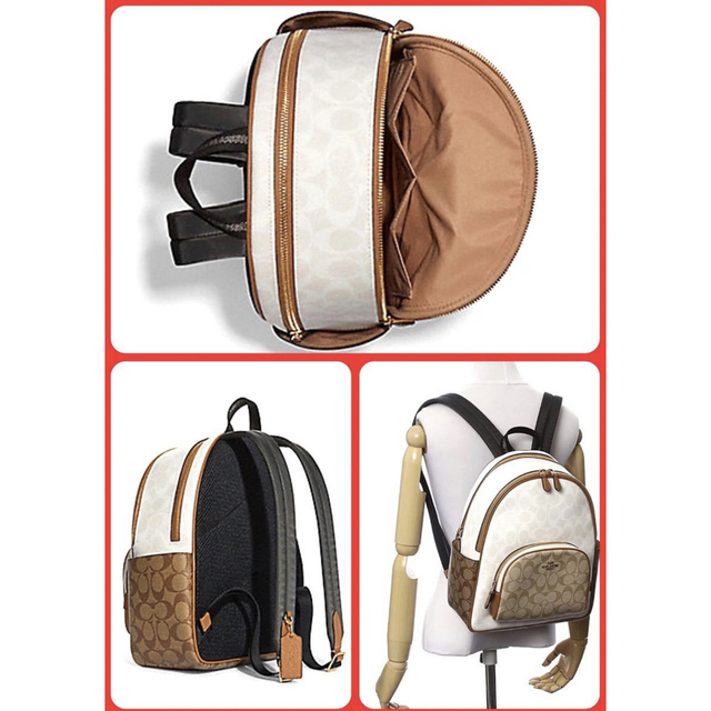 おまけ付き コーチ リュック シグネチャー ホワイト COACH おまけ付き コーチ リュック シグネチャー ホワイト COACH