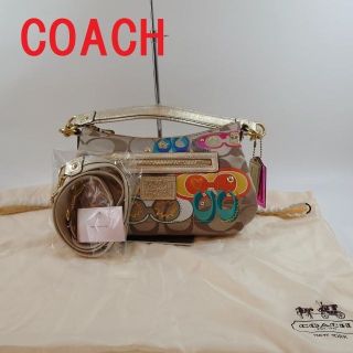 コーチ(COACH)のコーチ F20029 キャンバス デイジー ポピー 2WAY ハンドバッグ(ハンドバッグ)