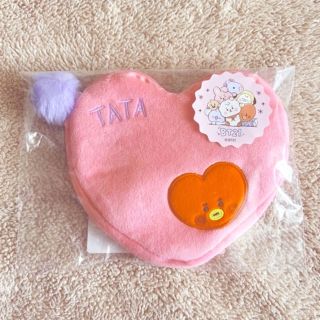 ビーティーイシビル(BT21)の♡BT21 ハートポーチ♡TATA♡(アイドルグッズ)