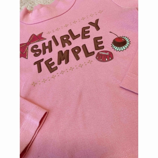 Shirley Temple(シャーリーテンプル)のシャーリーテンプル メゾピアノ 長袖カットソー ピンク 100cm キッズ/ベビー/マタニティのキッズ服女の子用(90cm~)(Tシャツ/カットソー)の商品写真