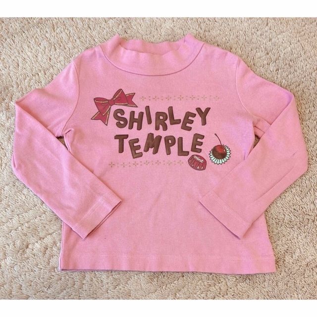 Shirley Temple(シャーリーテンプル)のシャーリーテンプル メゾピアノ 長袖カットソー ピンク 100cm キッズ/ベビー/マタニティのキッズ服女の子用(90cm~)(Tシャツ/カットソー)の商品写真