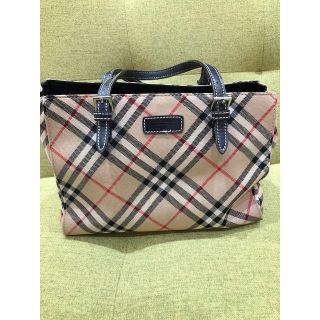 バーバリー(BURBERRY)の◆バーバリーブルーレーベル　トートバック　キャンバス×レザー　　ZAE54-5(ハンドバッグ)