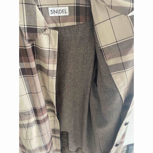 SNIDEL - スナイデル チェックコート ロング コート チェック SNIDEL - スナイデル チェックコート ロング コート チェック