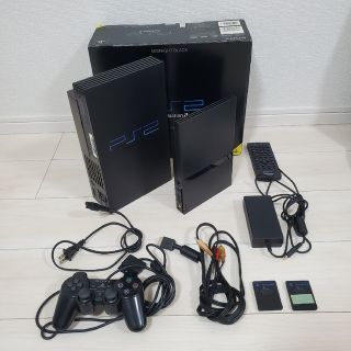 プレイステーション2(PlayStation2)の【2台】PlayStation2  本体 SCPH-75000 ,50000(家庭用ゲーム機本体)