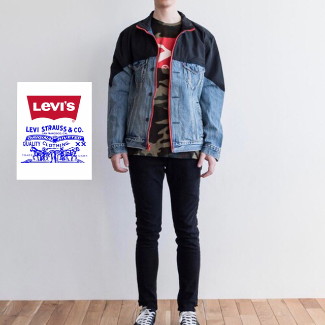Levi's(リーバイス)の【Levi'sリーバイス/切替えデニムジャケット】 メンズのジャケット/アウター(Gジャン/デニムジャケット)の商品写真