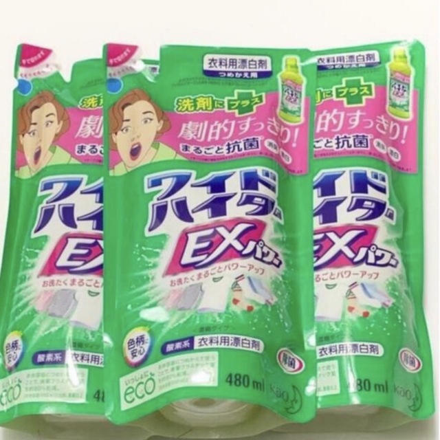 花王(カオウ)のワイドハイターEX 詰め替え 480ml×3 新品 コスメ/美容のコスメ/美容 その他(その他)の商品写真